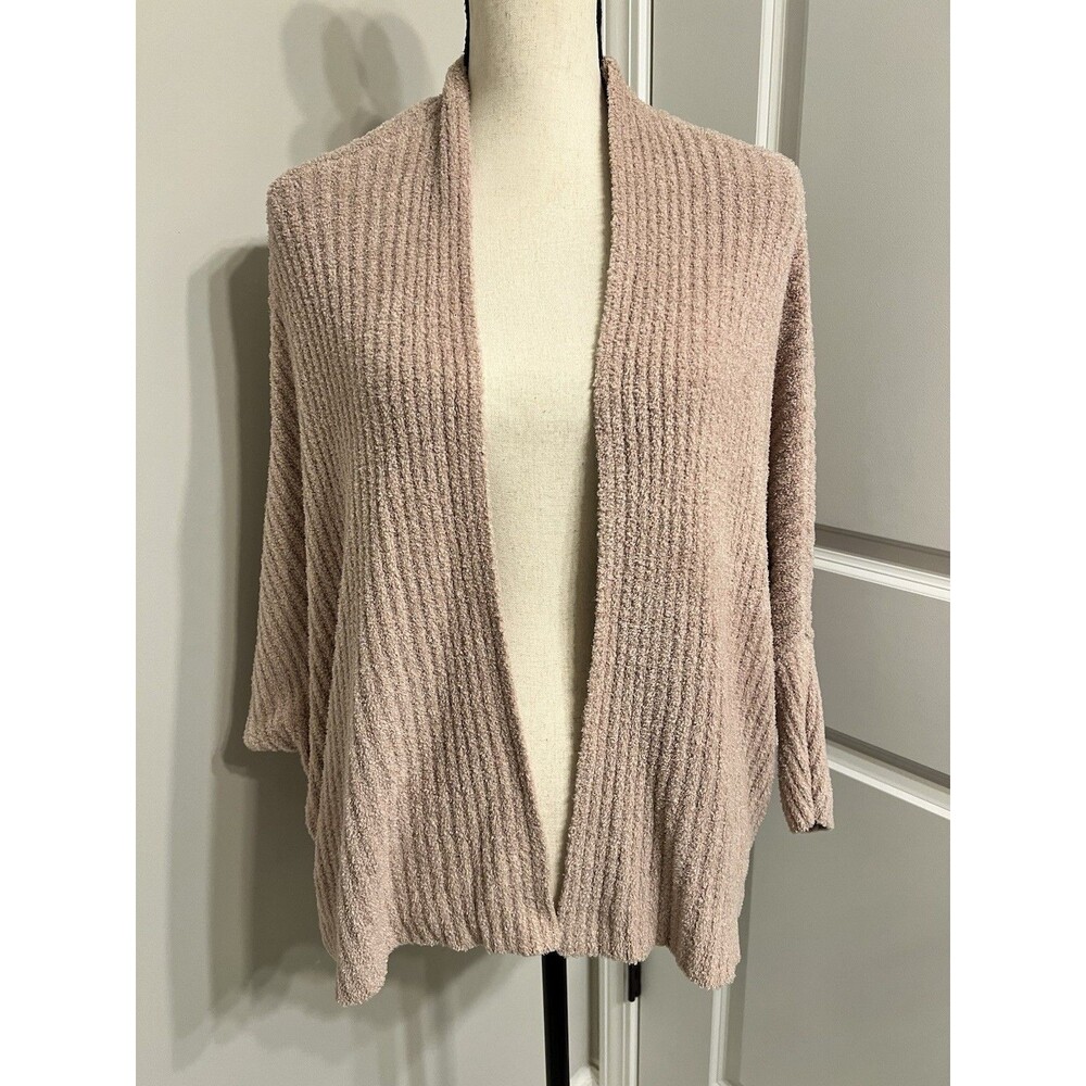 Barefoot Dreams Cozychic Lite Short Cardigan Size 2X EUC Peach/Pink